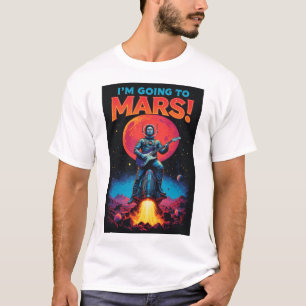 Afscheidscadeaus Grafisch ontwerp Ik Ga Naar Mars T-shirt
