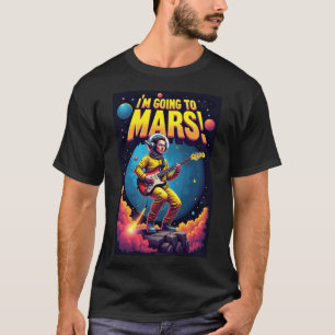 Afscheidscadeaus Grafisch ontwerp Ik Ga Naar Mars T-shirt