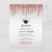 Afscheidsceremonie 2025 Typografie Senior Afstudee Uitnodiging Briefkaart (Voorkant)