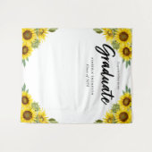 Afscheidsceremonie Script Verjaardag Zonnebloem   Wandkleed (Voorkant (horizontaal))