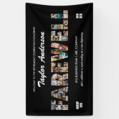 Afscheidsfeest Fotocollage Collage Collega Pensioe Spandoek (Verticaal)