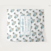 Afscheidsfeest We zullen je auto achtergrond misse Wandkleed (Voorkant (horizontaal))