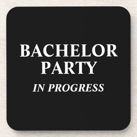 Afscheidsfeestje voor een vrijgezel aan de gang bier onderzetter (Voorkant)