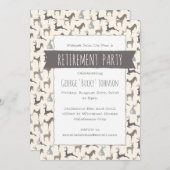 Afscheidsfeestje voor herten in de country stijl kaart (Voorkant / Achterkant)