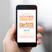 Afscheidsfeestje Wildflower Garden Kaart