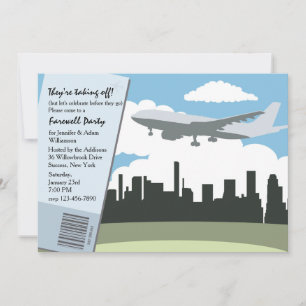 Afscheidsfeestuitnodiging afnemen kaart