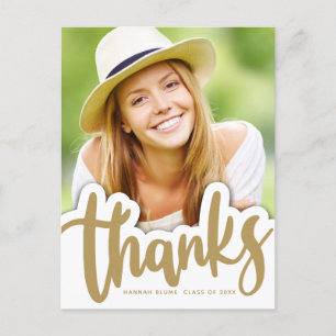 Afscheidsgroet bij afstuderen   Handgeschreven ont Briefkaart