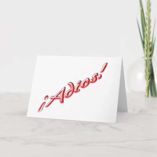 Afscheidskaart Kaart (Voorkant)