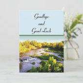 Afscheidskaart met goede wensen Flat Card Feestdagenkaart (Staand voorkant)