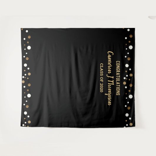 Afscheidsklas 2020 aangepaste felicitaties afstude wandkleed (Voorkant (horizontaal))