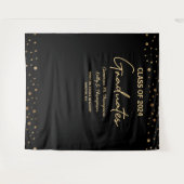 Afscheidsklas 2024 Afgestudeerden Namen Custom Wandkleed (Voorkant (horizontaal))