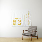 Afscheidsklas 2025 Hoge School Aangepaste Diploma- Wandkleed (In Situ (horizontaal))