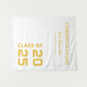 Afscheidsklas 2025 Hoge School Aangepaste Diploma- Wandkleed (Voorkant (horizontaal))