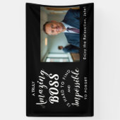 Afscheidspartij Banner voor Baas – Bewerkbare Afsc (Verticaal)