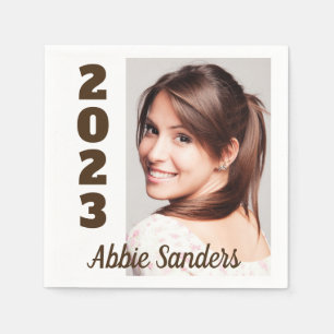 Afscheidspartij Foto Kies Achtergrondkleur Servetten