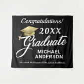 Afscheidspartij Gouden Mut Verstelbare Achtergrond Wandkleed (Voorkant (horizontaal))