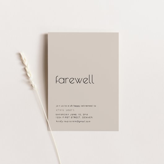 Afscheidspensioen, verhuizen, herplaatsingsfeest kaart