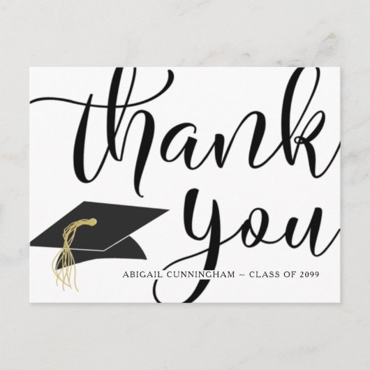 Afscheidsscript Bedankfoto Briefkaart (Voorkant)