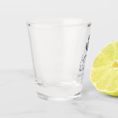 Afscheidszeiltocht voor de Sluier Bruidsfeest Week Shot Glas (Links)