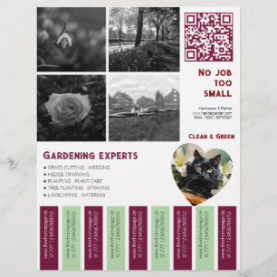 Afscheurbaar Flyer vierkante afbeeldingen tropisch