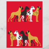 Afscheurfolder Puppy Dog Great Danes Flyer (Achterkant)