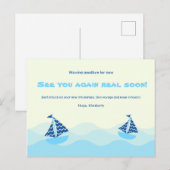 Afschied Bootgolven Briefkaart (Voorkant / Achterkant)