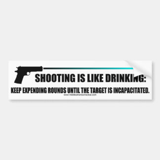 Afschieten is als drink bumpersticker