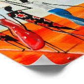 Afschilderpremium voor Afrikaanse Waterverf Canvas Poster (Hoek)