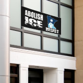 Afshafferen van ICE Spandoek (Buitenkant Gebouw)