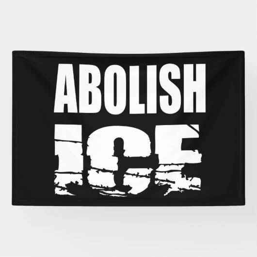 Afshafferen van ICE Spandoek (Horizontaal)