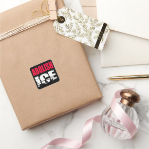 Afshafferen van ICE Vierkante Sticker