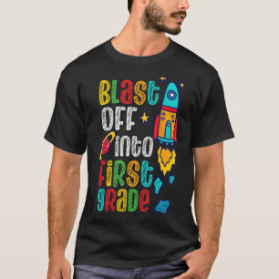 Afslag in eerste graad eerste dag van de Schoo T-shirt