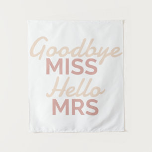 Afslankfeest Afscheid Miss Hallo Mrs Bruid Wandkleed