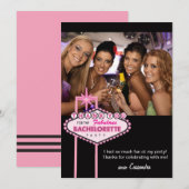 Afslankfeestje Bedankt kaart foto - Vegas (Voorkant / Achterkant)