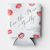 Afslankfeestje 'Kiss the Miss Goodbye' Blikjeskoeler (Voorkant)