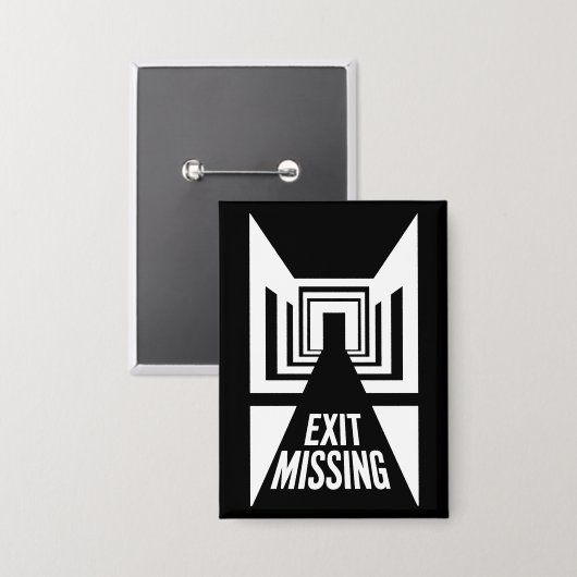 Afsluiten ontbreekt - Glitch in de realiteit Button (Voorkant / Achterkant)