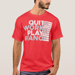 Afsluiten van het spel Piano Gift Piano Idea T-shirt