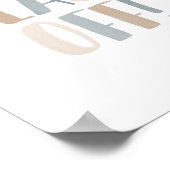 Afsluiten van neutraal Kinder ruimtelijk decor Poster (Hoek)