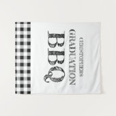Afsluitend BBQ geruit Wandkleed (Voorkant (horizontaal))