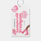 Afsluitend Disco Rodeo Bachelorette-feest Cadeaulabel (Voorkant)