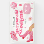 Afsluitend Disco Rodeo Bachelorette Feest Spandoek (Verticaal)