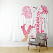 Afsluitend Disco Rodeo Bachelorette Feest Wandkleed (In Situ (horizontaal))