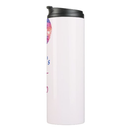 Afsluitend Verloofde Meisjes Uitgaansfeest Roze Th Thermosbeker (Geroteerd rechts)