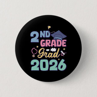 Afsluiting 2e klas 2026 Trots Afgestudeerde Tweede Ronde Button 5,7 Cm
