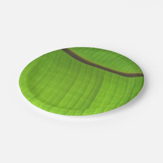 Afsluiting Banana Leaf Papieren Bordje (Gekanteld)