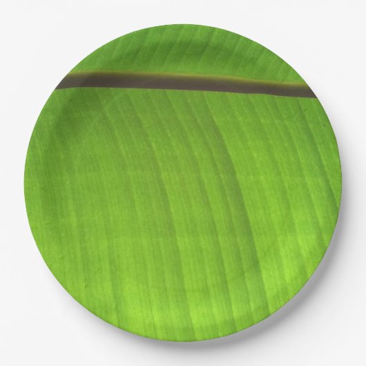 Afsluiting Banana Leaf Papieren Bordje (Voorkant)
