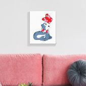 Afsluiting met cadeau canvas afdruk (Insitu (Woonkamer))