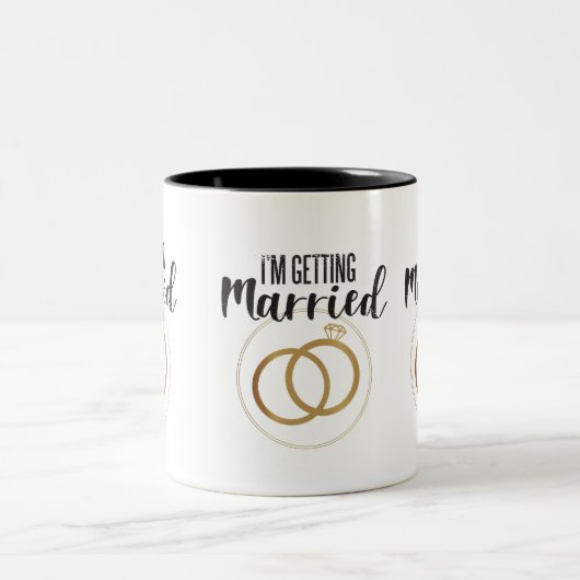 Afsluiting van het vrijgezellenfeest, ik ga trouwe tweekleurige koffiemok (Center)