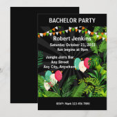 Afsluiting vrijgezellenfeest/Editable tekst Kaart (Voorkant / Achterkant)