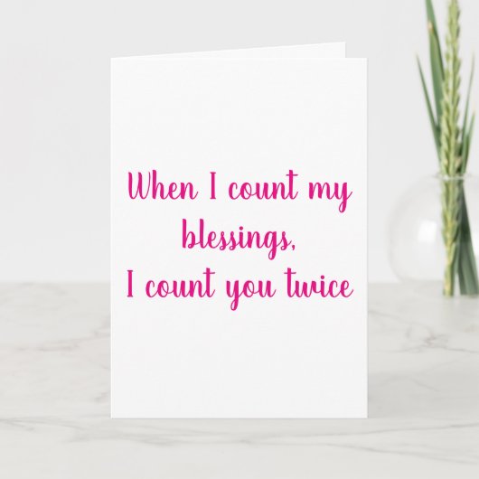 Afsluitingen | Zuster Birthday Card Kaart (Voorkant)